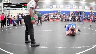 80/88 Quarterfinal - Colter Zabransky, KC Elite Training Center vs Aiden Smith, Grizzlies Wrestling Club