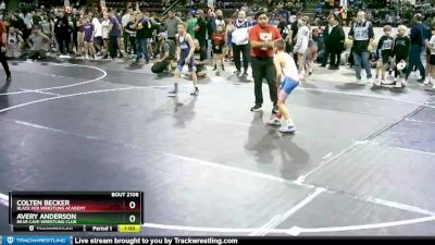 75 lbs Quarterfinal - Colten Becker, Black Fox Wrestling Academy vs Avery Anderson, Bear Cave Wrestling Club