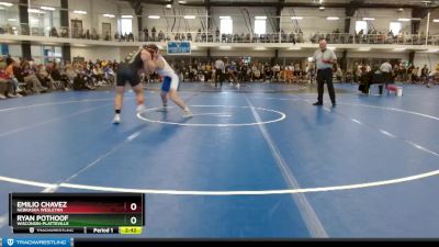 Elite 184 lbs Champ. Round 1 - Emilio Chavez, Nebraska Wesleyan vs Ryan Pothoof, Wisconsin-Platteville