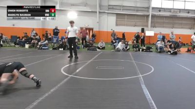 68 lbs Round 1 (4 Team) - Owen Roberts, Donahue WA vs Madilyn Bauman, Westshore WC