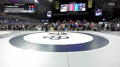 113 lbs Cons. Quarters - Lytning Hazen, CA vs Griffin Sensintaffar, OK