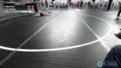 37 lbs Round Of 16 - Gabe Dicus, Raw Wrestling Club vs Colt Manuel, Blackwell Wrestling Club