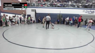 85 lbs Cons. Semi - Chasson Bail, Middleton Wrestling Club vs Boe Grimm, Blackfoot Wrestling Club