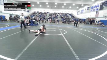 125 lbs Cons. Round 2 - Valerie Sanchez, Merced vs Anely Madrigal-Salas, El Capitan/Merced