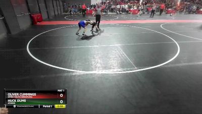 75 lbs Champ. Round 2 - Huck Dums, Athens vs Oliver Cummings, Omro Youth Wrestling