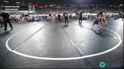 55 lbs Round Of 16 - Easton Williams, Team Tulsa Wrestling Club vs Aidan Garland, Berryhill Wrestling Club