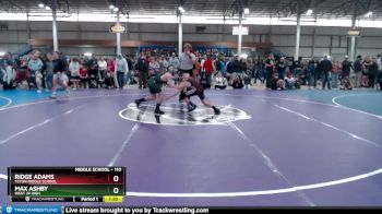 110 lbs Champ. Round 2 - Ridge Adams, Teton Middle School vs Max Ashby, West Jr High