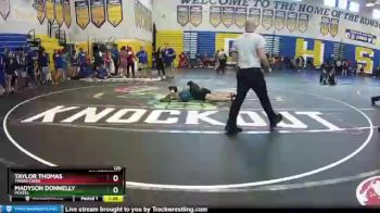 120 lbs Quarterfinal - Taylor Thomas, Timber Creek vs Madyson Donnelly, McKeel