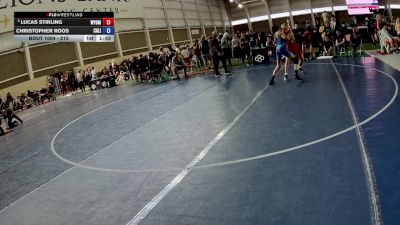 113 lbs Cons. Round 4 - Lucas Stirling, Wyoming vs Christopher Roos, California