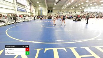 160 lbs Quarterfinal - William Childs, GA vs Chase Catalano, CT