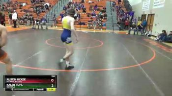 120 lbs Champ. Round 2 - Austin McKee, Buckeye (Medina) vs Kaleb Ruhl, Norwalk