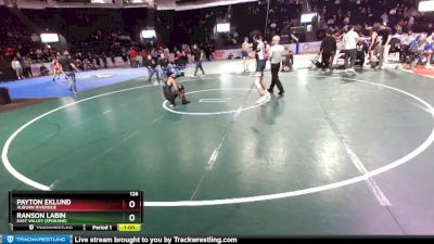 126 lbs Cons. Round 4 - Payton Eklund, Auburn Riverside vs Ranson Labin, East Valley (Spokane)