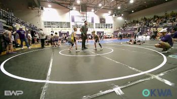 64 lbs Quarterfinal - Camden Hollingshead, Mannford Pirate Youth Wrestling vs Kole Wren, Heat