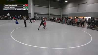 150 lbs Cons. Rd Of 16 - Brayden Carson, Silverback Wrestling Club vs Julian Macias, Grindhouse Wrestling Club