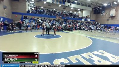 135lbs Champ. Round 3 - Ruby Tracer, Puyallup (Girls) vs Edith Benitez, Eisenhower (Girls)