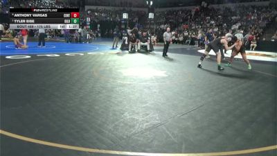 175 lbs Quarterfinal - Anthony Vargas, Central (CS) vs Tyler Eise, Gilroy (CC)