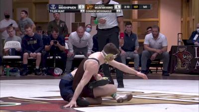 141 pounds - Connor McGonagle (Lehigh) vs Tyler Hunt (Navy)