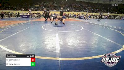 73 lbs Semifinal - Carter Schmedt, Saints Wrestling Club vs Carter Herandy, Mcalester