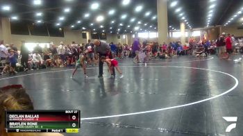 45 lbs Placement (16 Team) - Declan Ballas, Gladiator Academy vs Braylen Rone, Williamson County WC