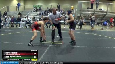 117 lbs Round 1 (6 Team) - Brayden Gerardi, Mi Pitbull vs Logan Keesee, Contenders WA Green