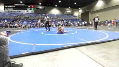 72 lbs Round Of 16 - Micah Rizzo, TEAM CONQUER vs Eli Martin, Raptor Wrestling