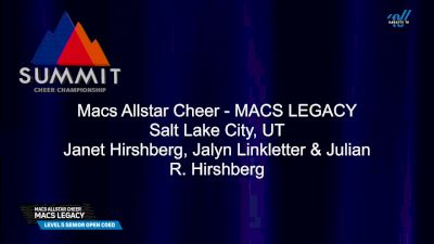 Mac's Allstar Cheer - Legacy [2025 L5 Senior Open Coed Prelims] 2025 The Summit