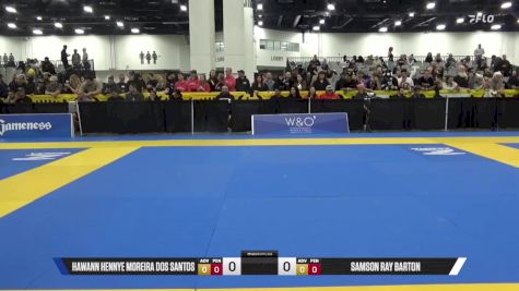 Samson Ray Barton vs Hawann Hennye Moreira Dos Santos 2025 World IBJJF Jiu-Jitsu No-Gi Championship
