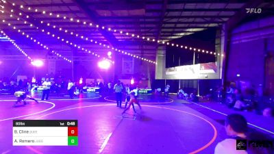 80 lbs 3rd Place - Brooklynn Cline, Queens Of Mayhem vs Aaliyah Romero, Juggernaut WC