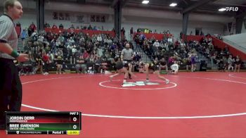 120 lbs 1st Place Match - Bree Swenson, Vinton-Shellsburg vs Jordin Derr, Independence