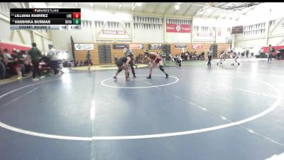 135 lbs Champ. Round 3 - Lilliana Ramirez, Liberty vs Vanshika Burman, Dougherty Valley