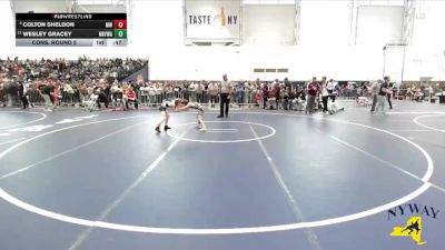 53 lbs Cons. Round 5 - Wesley Gracey, Northern New York Wrestling Acadamy vs Colton Sheldon, Mexico Wrestling