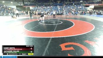 100 lbs Quarterfinal - Casey Watts, Team Aggression Wrestling Club vs Nathaniel Haller, Big Cat Wrestling Club