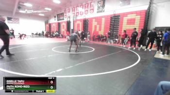 170 lbs Cons. Round 3 - Faith Romo-Rizo, Tahquitz vs Giselle Tapu, Rancho Cucamonga