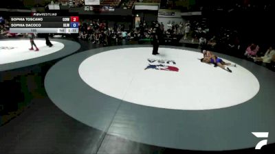 105 lbs Sophia Toscano, CVWA - Central Valley Wrestling Association vs Sophia Dacoco, SJWA - San Joaquin Wrestling Association