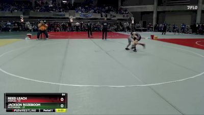 84 lbs Semis (4 Team) - Reed Leach, Staples vs Jackson Rozeboom, Hutchinson