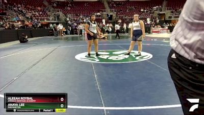 Girls 235 lbs Cons. Round 2 - Anaya Lee, Farmington vs Aleeah Roybal, Atrisco Heritage Academy