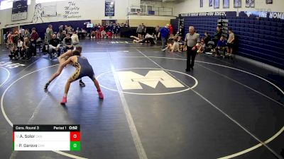 127 lbs Cons. Round 3 - Peyton Garove, Chartiers Houston Hs vs Ayden Soler, Claysburg Kimmel Hs