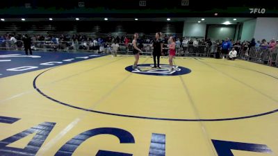 100 lbs Round Of 32 - Madison Nieuwenhuis, MI vs Bristol Norris, OK