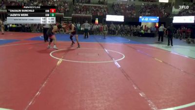 172 lbs Quarterfinal - Daijalin Sunchild, Unattached vs Jazmyn Werk, Havre Girls