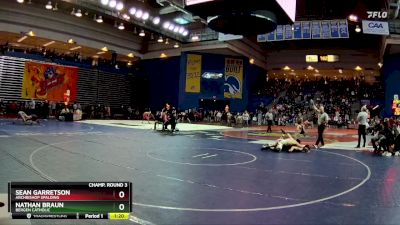 132 lbs Champ. Round 3 - Sean Garretson, Archbishop Spalding vs Nathan Braun, Bergen Catholic