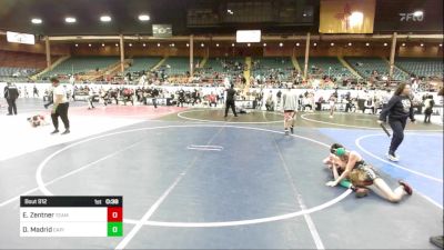 98 lbs Consi Of 4 - Elijah Zentner, Team Oklahoma vs Deacon Madrid, Capital City Jr Wrestling