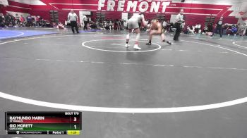 132 lbs Champ. Round 1 - Gio Morett, Capuchino vs Raymundo Marin, St Francis