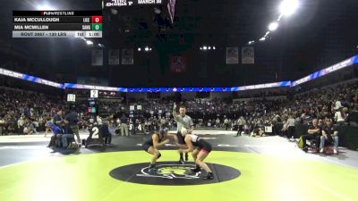 130 lbs Consi Of 16 #2 - Kaja McCullough, Los Gatos (CC) vs Mia Mcmillen, Sanger West (CS)