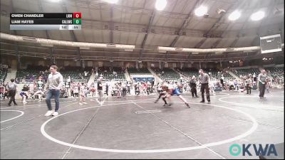 100 lbs 3rd Place - Owen Chandler, Lions Wrestling Academy vs Liam Hayes, Carl Albert