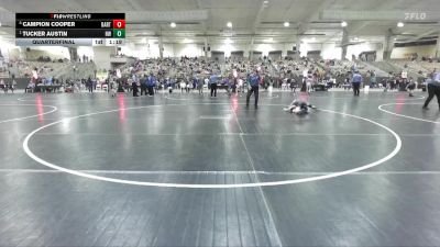 70 lbs Quarterfinal - Tucker Austin, Halls Wrestling vs Campion Cooper, Rabbit Wrestling Club