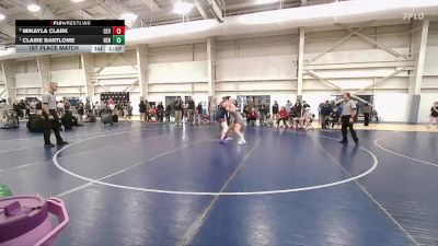 170 lbs 1st Place Match - Claire Bartlome, Herriman vs Mikayla Clark, Cedar Valley