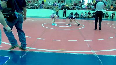 88 lbs Round Of 16 - Landon Pentecost, Bluff Wrestling Club vs Leiah Mitchell, Cavalier Wrestling Club