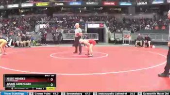 138 lbs Quarterfinal - Jesse Mendez, Crown Point vs Julius Gerencser, Daleville