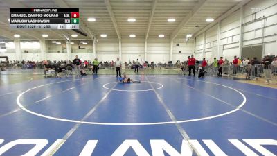 61 lbs Round Of 32 - Emanuel Campos Mourao, Ashland vs Marlow Laskowski, Refinery WC