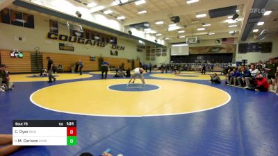 123 lbs Round Of 32 - Colden Dyer, Bixby (OK) vs Mason Carlson, Syracuse (UT)